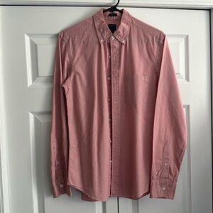 J.Crew red gingham button down shirt